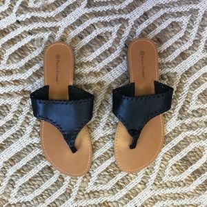 Barley used sandals!